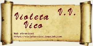 Violeta Vico vizit kartica